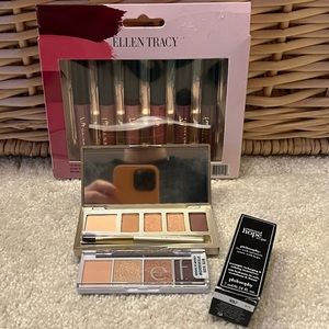 Assortment Of Makeup Products Lip Gloss Eye Shadow